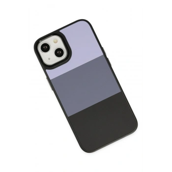 iPhone 14 Plus Kılıf King Kapak - Lila-Siyah