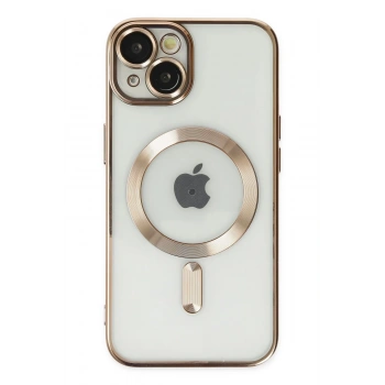 iPhone 14 Plus Kılıf Kross Magneticsafe Kapak - Gold
