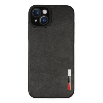 iPhone 14 Plus Kılıf Loop Deri Silikon - Siyah