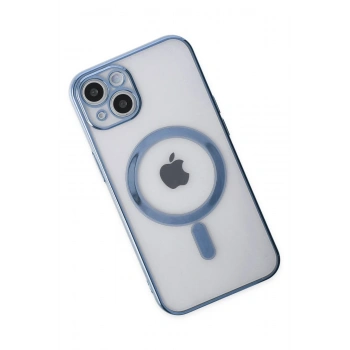 iPhone 14 Plus Kılıf Magneticsafe Lazer Silikon - Sierra Blue