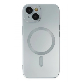 iPhone 14 Plus Kılıf Moshi Lens Magneticsafe Silikon - Sierra Blue