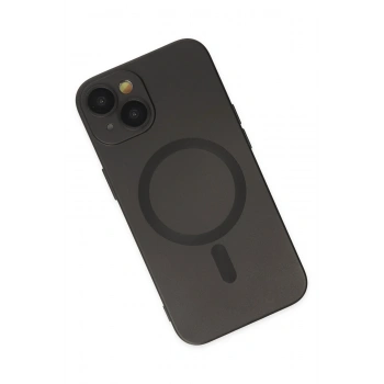 iPhone 14 Plus Kılıf Moshi Lens Magneticsafe Silikon - Siyah