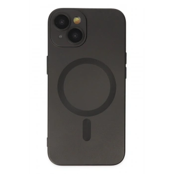 iPhone 14 Plus Kılıf Moshi Lens Magneticsafe Silikon - Siyah