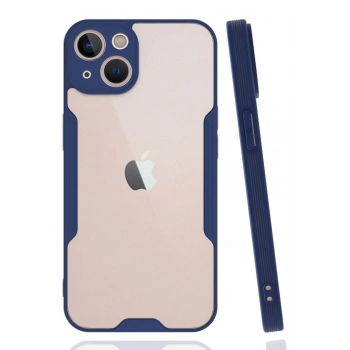 iPhone 14 Plus Kılıf Platin Silikon - Lacivert