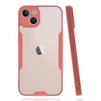 iPhone 14 Plus Kılıf Platin Silikon - Pembe