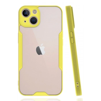 iPhone 14 Plus Kılıf Platin Silikon - Sarı