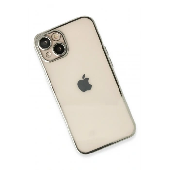 iPhone 14 Plus Kılıf Razer Lensli Silikon - Gümüş