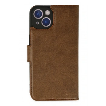 iPhone 14 Plus Kılıf Trend S Plus Kapaklı Kılıf - Taba