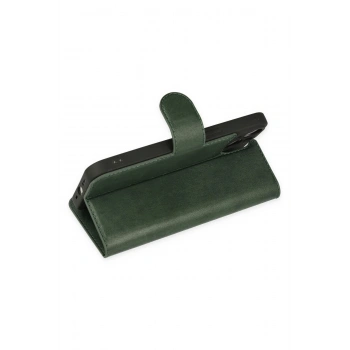 iPhone 14 Plus Kılıf Trend S Plus Kapaklı Kılıf - Yeşil