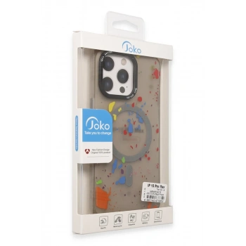 iPhone 14 Pro Colorful Magsafe Kapak - Derin Mor