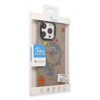 iPhone 14 Pro Colorful Magsafe Kapak - Derin Mor