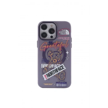 iPhone 14 Pro Kılıf Apollo Magneticsafe Desenli Kapak - Apollo Mor - 2