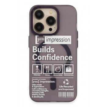 iPhone 14 Pro Kılıf Apollo Magneticsafe Desenli Kapak - Apollo Mor - 6