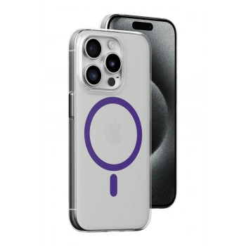 iPhone 14 Pro Kılıf Bubble Magsafe Kapak - Mor