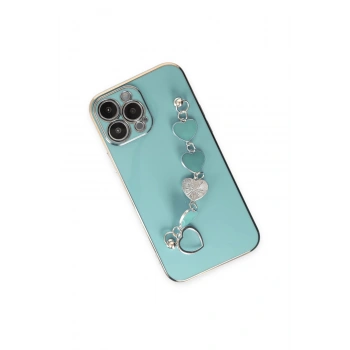 iPhone 14 Pro Kılıf Esila Silikon - Su Yeşili