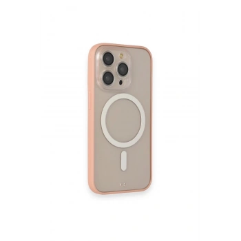 iPhone 14 Pro Kılıf Grand Magneticsafe Kapak - Pembe