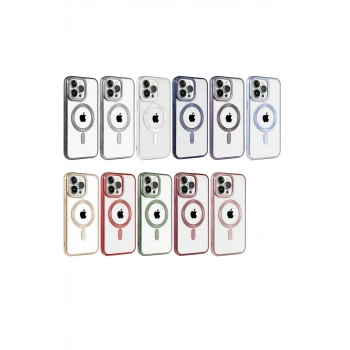 iPhone 14 Pro Kılıf Kronos Magsafe Kapak - Kırmızı