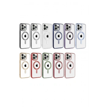 iPhone 14 Pro Kılıf Kronos Magsafe Kapak - Kırmızı