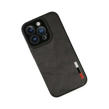 iPhone 14 Pro Kılıf Loop Deri Silikon - Siyah