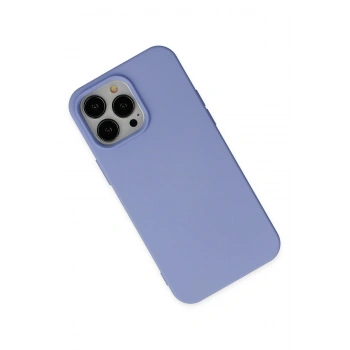 iPhone 14 Pro Kılıf Nano içi Kadife Silikon - Lila