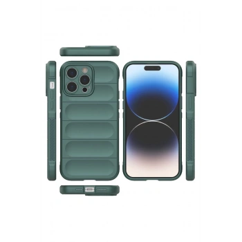 iPhone 14 Pro Kılıf Optimum Silikon - Koyu Yeşil