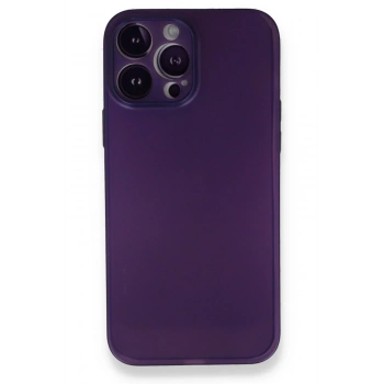iPhone 14 Pro Kılıf PP Ultra İnce Kapak - Mor
