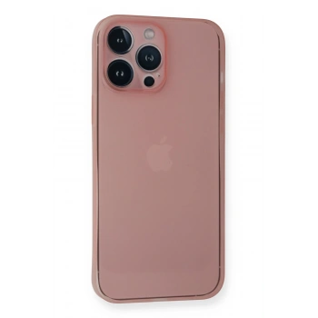 iPhone 14 Pro Kılıf PP Ultra İnce Kapak - Pembe