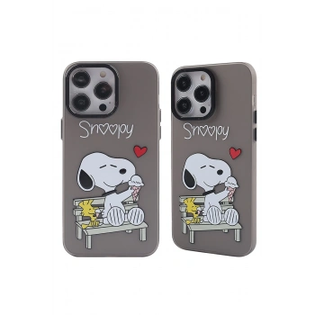 iPhone 14 Pro Kılıf Prada Desenli Kapak - Prada Siyah - 2