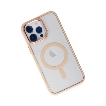 iPhone 14 Pro Kılıf Room Magneticsafe Silikon - Pudra