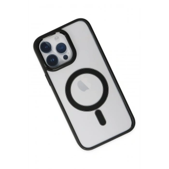 iPhone 14 Pro Kılıf Room Magneticsafe Silikon - Siyah