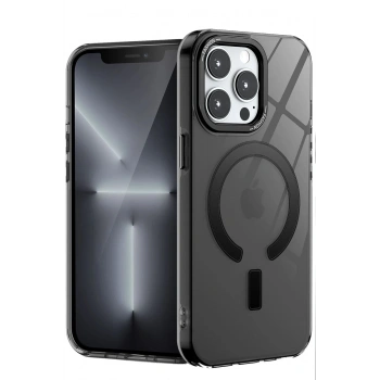 iPhone 14 Pro Kılıf Troy Magsafe Kapak - Siyah