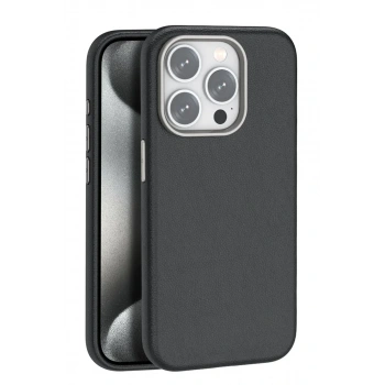 iPhone 14 Pro Kılıf Wonder Deri Magsafe Kapak - Siyah