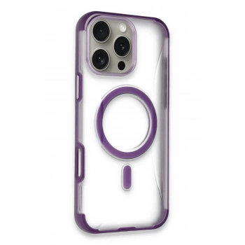 iPhone 14 Pro Max Hilton Magsafe Kapak - Derin Mor