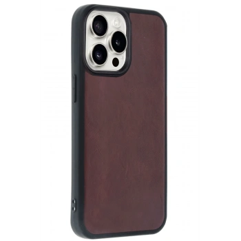 iPhone 14 Pro Max Kılıf Aras Deri Kapak - Bordo