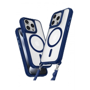 iPhone 14 Pro Max Kılıf Enka Magsafe Silikon Kılıf - Lacivert