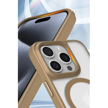 iPhone 14 Pro Max Kılıf Enka Magsafe Silikon Kılıf - Şeffaf