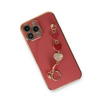 iPhone 14 Pro Max Kılıf Esila Silikon - Kırmızı