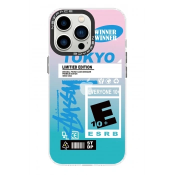 iPhone 14 Pro Max Kılıf Estoril Desenli Kapak - Estoril - 1