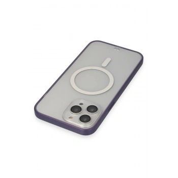 iPhone 14 Pro Max Kılıf Grand Magneticsafe Kapak - Mor