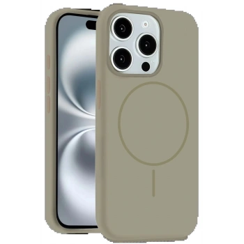 iPhone 14 Pro Max Kılıf Jully Magsafe Kapak - Çöl Titanyum