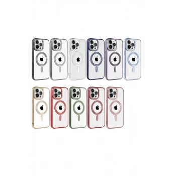 iPhone 14 Pro Max Kılıf Kronos Magsafe Kapak - Koyu Yeşil