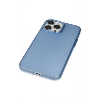 iPhone 14 Pro Max Kılıf Modos Metal Kapak - Mavi