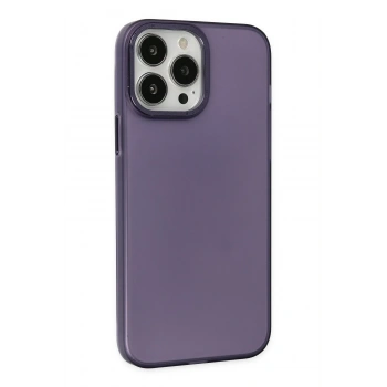 iPhone 14 Pro Max Kılıf Modos Metal Kapak - Mor