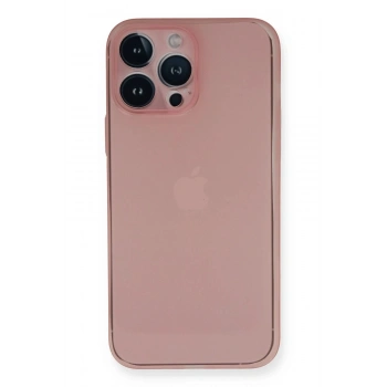 iPhone 14 Pro Max Kılıf PP Ultra İnce Kapak - Pembe
