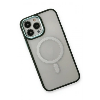 iPhone 14 Pro Max Kılıf Room Magneticsafe Silikon - Köknar Yeşili