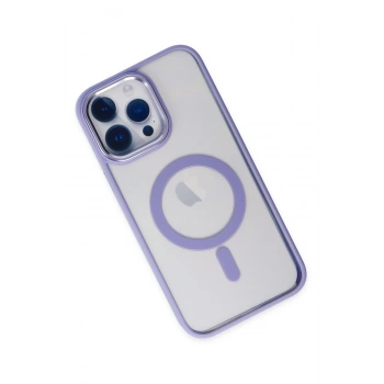 iPhone 14 Pro Max Kılıf Room Magneticsafe Silikon - Lila