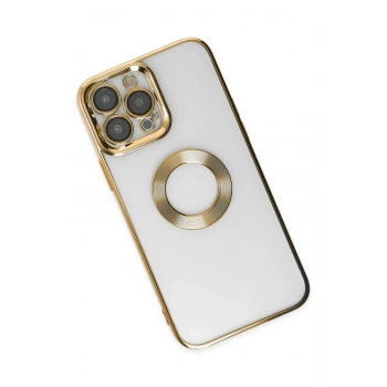 iPhone 14 Pro Max Kılıf Slot Silikon - Gold