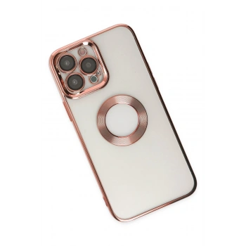 iPhone 14 Pro Max Kılıf Slot Silikon - Rose Gold