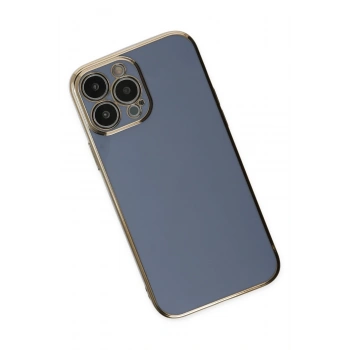 iPhone 14 Pro Max Kılıf Volet Silikon - Mavi