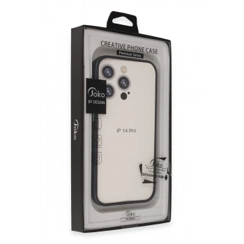 iPhone 14 Pro Max Land Bumper Koruma Kapak - Siyah